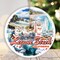 Laguna Beach Artistic Christmas Ornament, California Coastal Seaside Souvenir and Gift